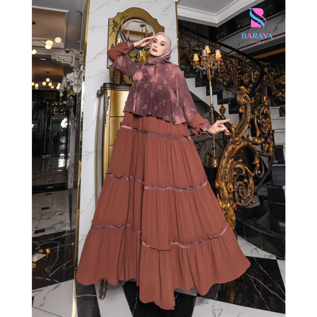 NEW GAMIS SYARI FROM BARAYA SYARI/GAMIS MEWAH CANTIK KEKINIAN