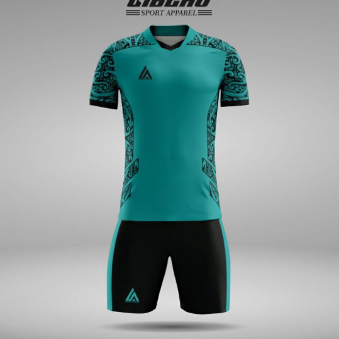 Terjamin Jersey Futsal Dewasa 1 Set Baju + Celana Baju Olahraga Kaos Futsal Baju Bola Pria.