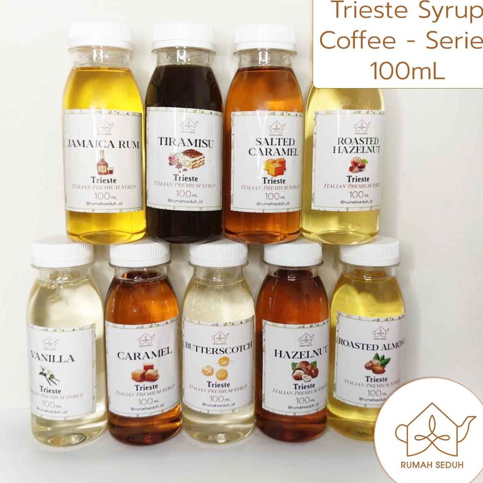 

FCNH8543 MEGA SALE Trieste Syrup kecil 100 mL - Coffee Syrup : Caramel, Vanila, Rum, Hazelnut, Almond