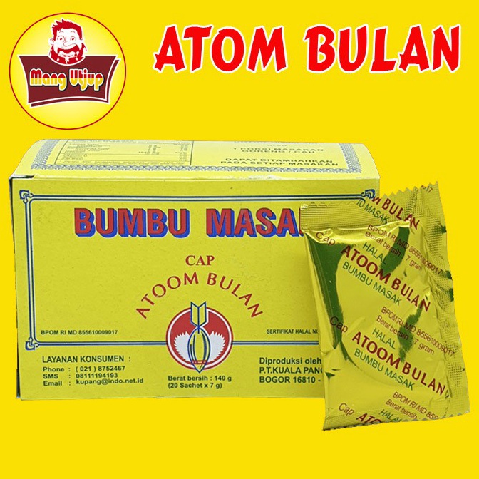 

[✸J66$] BUMBU MASAK CAP ATOOM BULAN BOX ISI 20 Pcs Terhitz