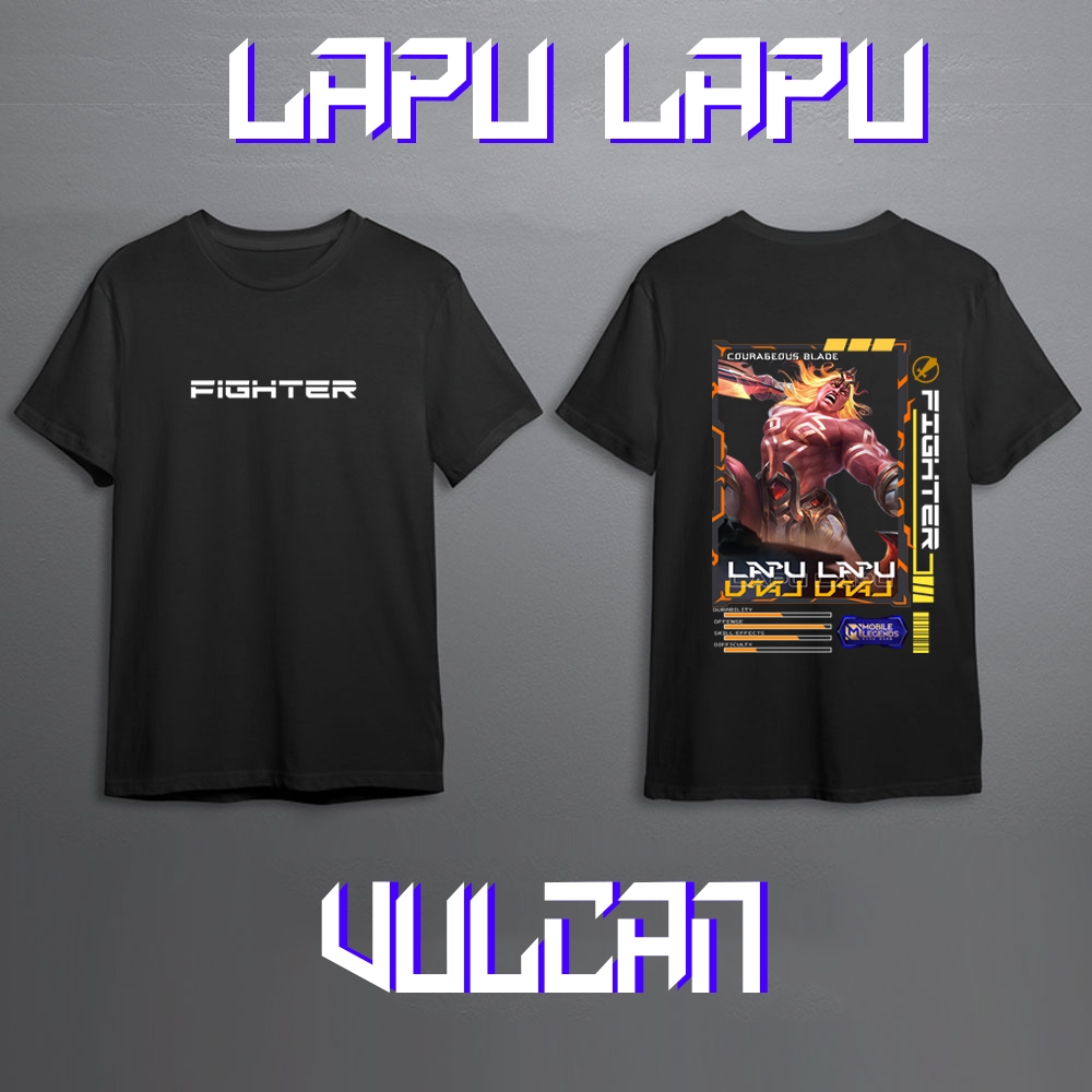 Kaos Pria Mobile Legend Hero LAPU LAPU FIGHTER Skin Keren//Kaos Mobile Legend//Kaos ML//Kaos Skin