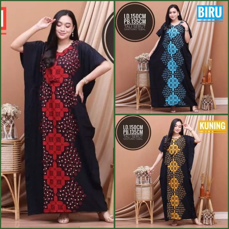 Daster Jumbo LD 150 / Daster Lowo Super Jumbo / Daster Cap Inaya / Daster Pekalongan / Dress / Longd