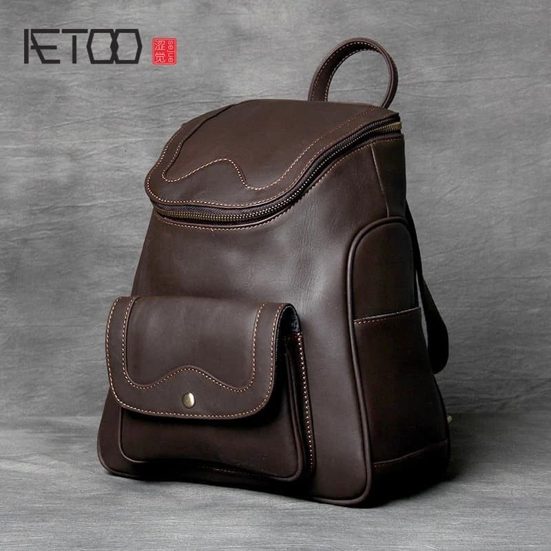 Tas ransel wanita  -tas ransel kulit asli