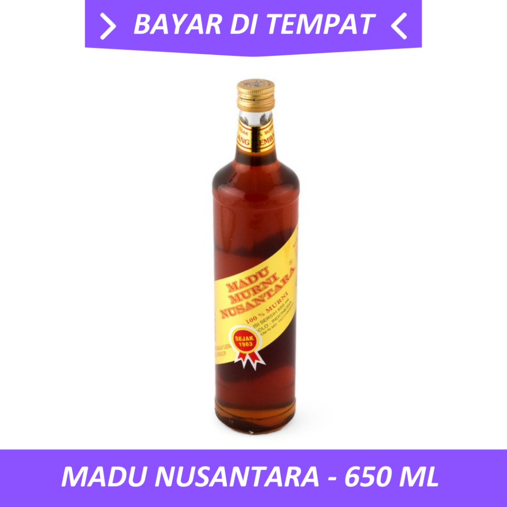 

MADU MURNI 650 ML - ORIGINAL - 100% MADU ASLI - BPOM - MADU NUSANTARA - MELANCARKAN PEREDARAN DARAH