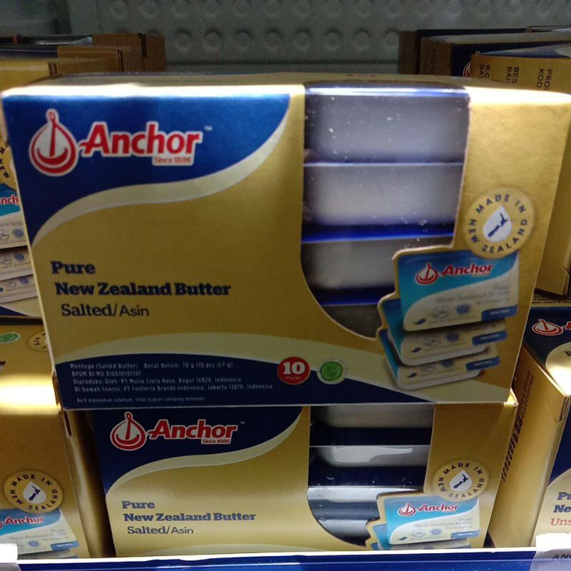 

ANCHOR MINI DISH BUTTER SALTED 70 GR / ANCHOR MENTEGA ASIN / PURE NEW ZEALAND BUTTER