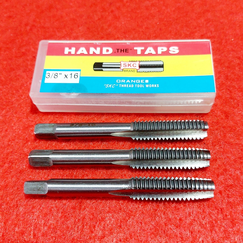 Hand Taps 3/8 x 16 - Mata Tap Baut 14 Kasar - Pembuat Derat Baut Mur