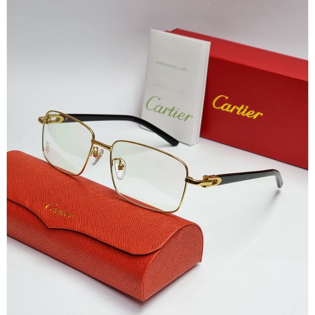 Frame kacamata casual cartier titanium limited edition sunglasses like original