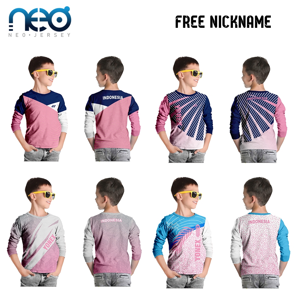 Jersey Badminton | Jersey Bulutangkis | Jersey Badminton Anak | Jersey Bulutangkis Custom Nama | Kao