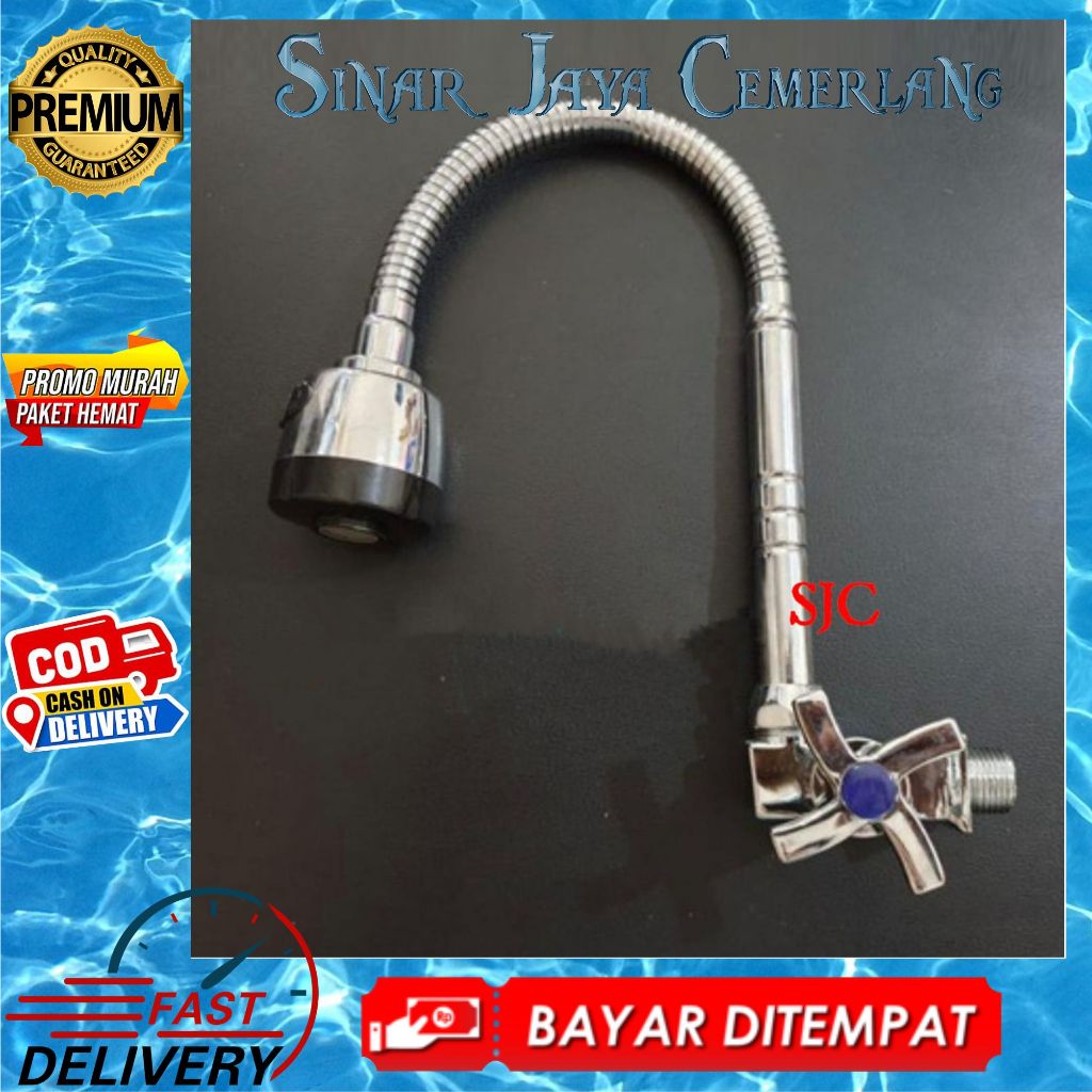 Kran Cuci Piring Murah - Kran Angsa Dapur Fleksibel Minimalis