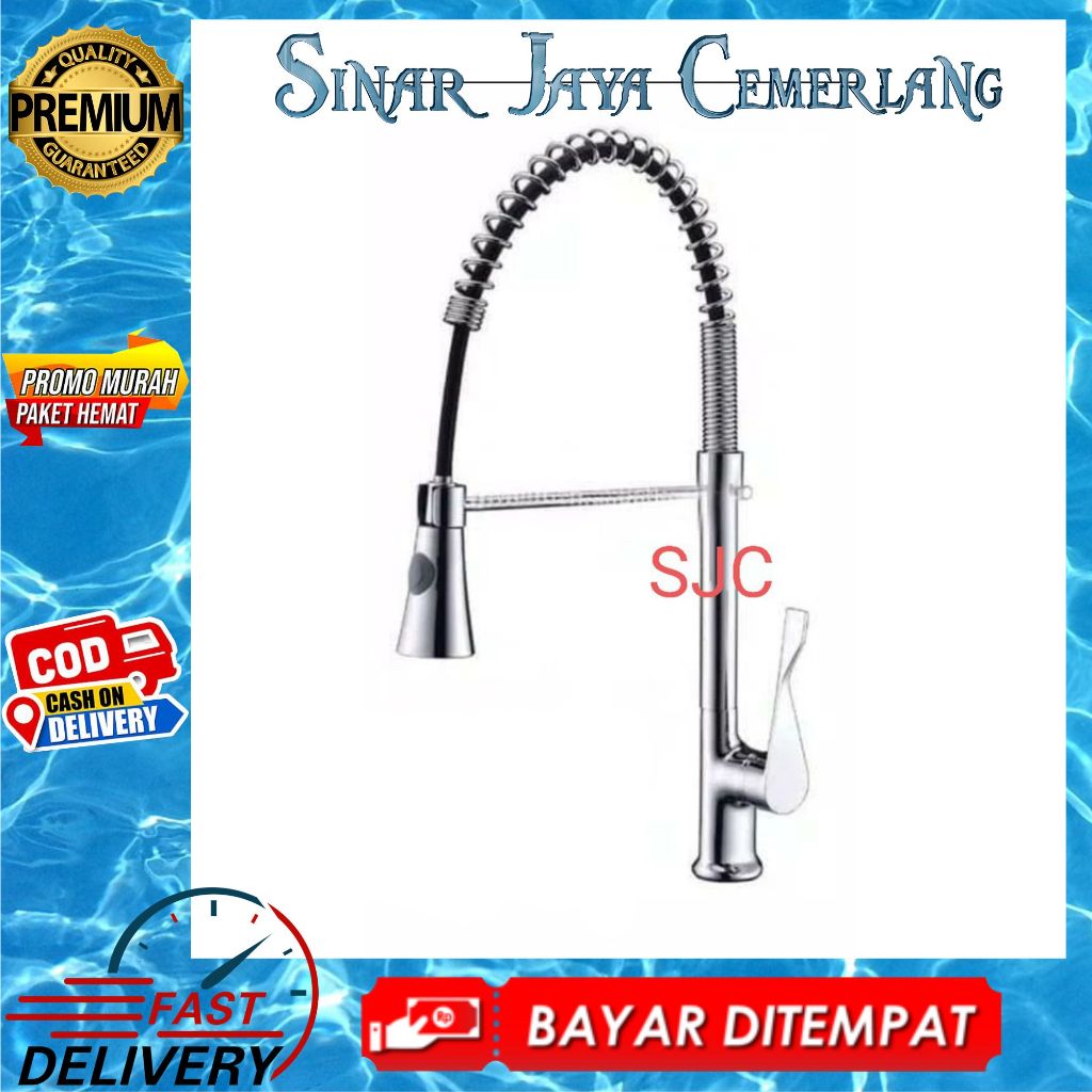 Kran Angsa Tanam Fleksibel Panas/Dingin -  Kran Sink Restoran