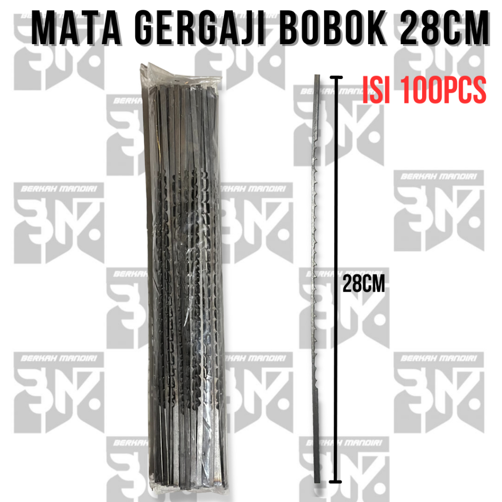 Mata Gergaji Ukir Bobok Kayu/Jigsaw Rakitan Scroll Saw Kayu Ongklok Panjang 28CM Kawat Panjang 2,2MM