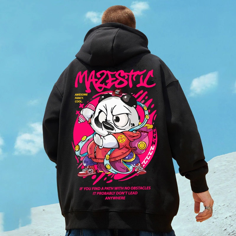 S - XXXXXXL (6XL) Hodie Jepang Panda Moyan Bigsize Jumbo 2XL 3XL 4XL 5XL 6XL Hodie Jumbo Pria Oversi