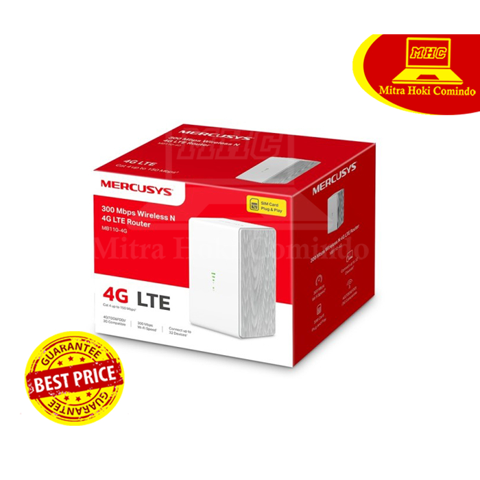 MODEM ROUTER MERCUSYS MB 110 300MBPS 4G LTE SIM CARD MODEM WIFI