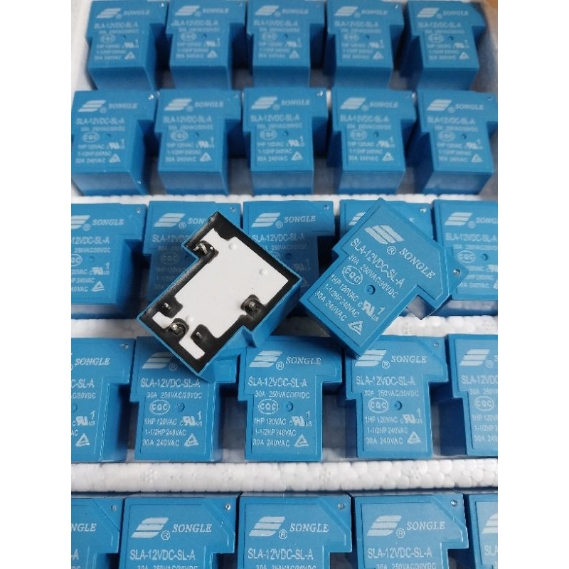 Relay songle 30A 12V , relay PCB 30A 12V kaki 5 , relay kodok songle 30A