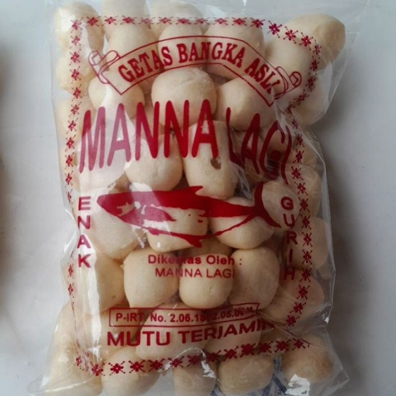

getas bangka asli merek manna lagi 100gr.keeupuk getas mutu terjamin