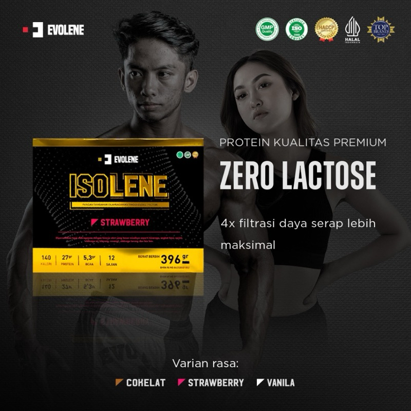 Evolene Isolene 12 Sachet 396gr - Evolene Whey Isolate Whey Protein