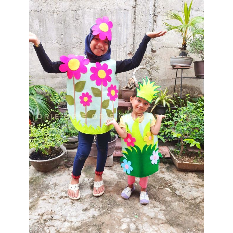 KOSTUM KARNAVAL BUNGA / BAJU KARNAVAL BUNGA ORie Handmade bisa request model