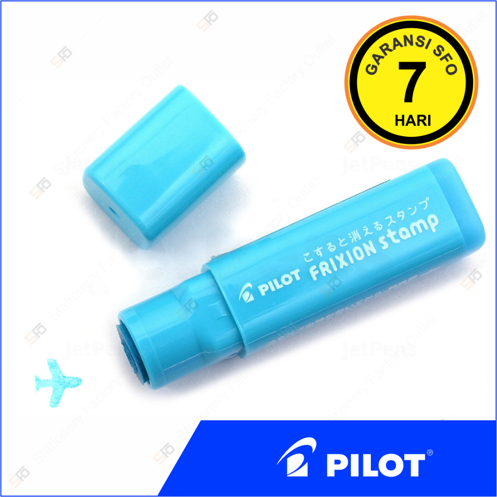 

Stampel Erasable Pilot FriXion - Light Blue Airplane Stamp - SFO Semarang Official