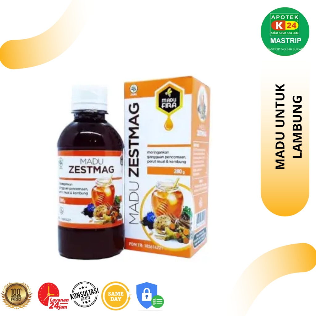 

Madu Zestmag /Madu untuk lambung / Dewasa / 280 ML