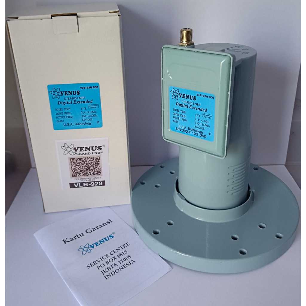 LNB C Band Venus Parabola Single Output untuk 1 Receiver Garansi 1thn