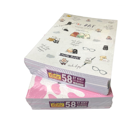 

ghg (1pak=10pc) BUKU TULIS KIKY isi 58 LEMBAR/ BUKU SEKOLAH ANAK