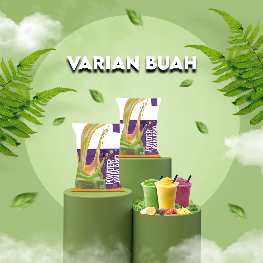 

[☼J1<] Javaland Bubuk Minuman Varian Buah / Fruits 1Kg - Regular Plain | Avocado , Mango / Mangga , Strawberry , Banana , Melon , Blueberry , Grape / Anggur , Durian , Lychee / Leci Trendy