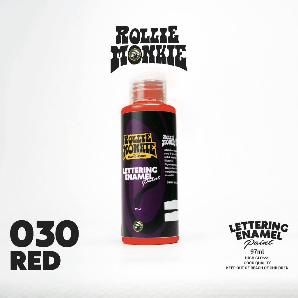 

RollieMonkie Lettering Enamel Paint (oilbased) 030 red
