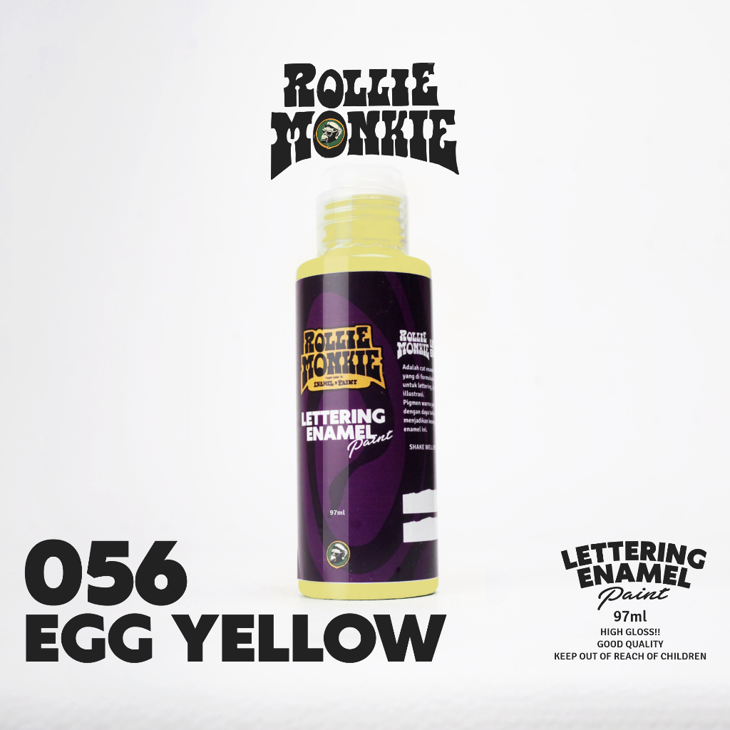 

RollieMonkie Lettering Enamel Paint (oilbased) 056 egg yellow