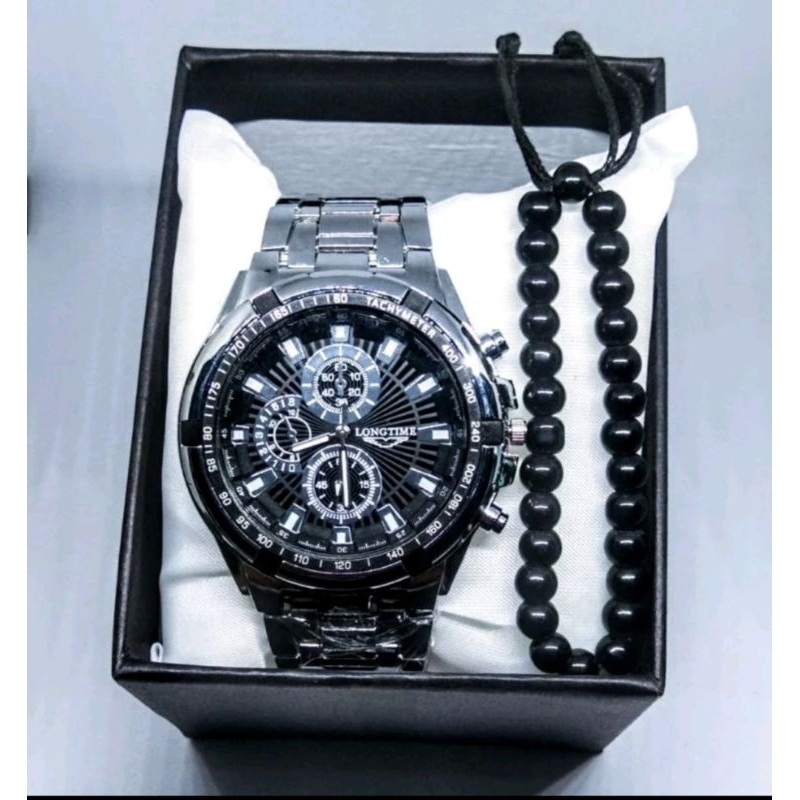 Jam Tangan Pria casual keren mewah elegan kekinian bonus gelang