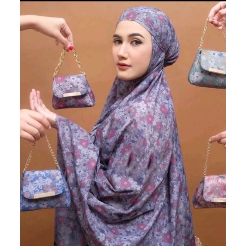 Mukena Parasut Tanggung Dewasa Mukena motif Terbaru Mukena Travelling