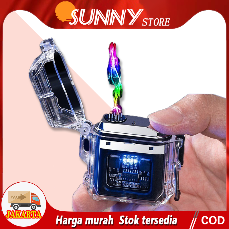 [Pengiriman cepat+COD]Pemantik pulsa elektronik/Korek api tahan angin/Hadiah artistik/Sederhana dan 