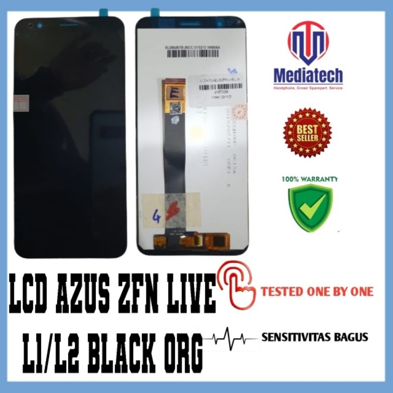 LCD AZUS ZFN LIVE L1/L2 BLACK ORG