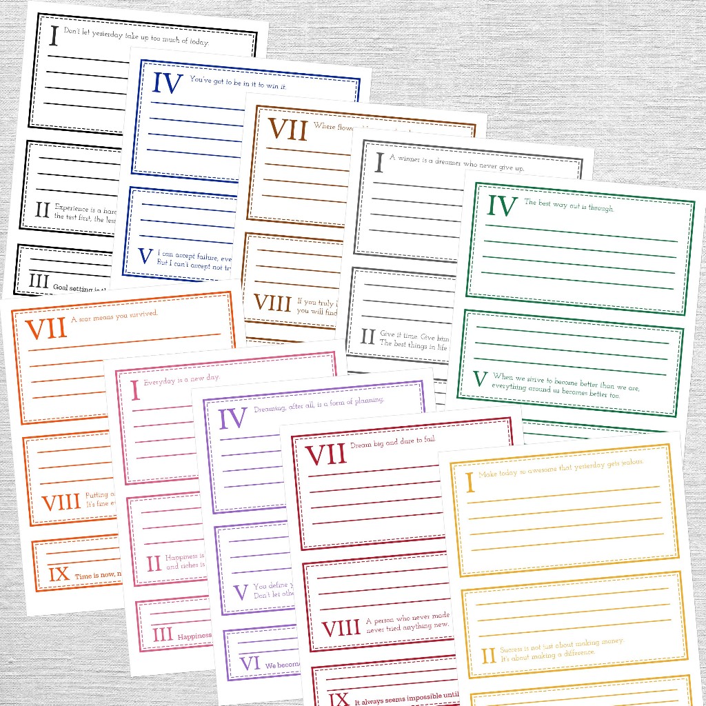 

9pcs Kertas Memo Pad Frame Quotes 2 DIY Bahan Kertas Jurnal Journal Journaling Bujo Scrapbooking