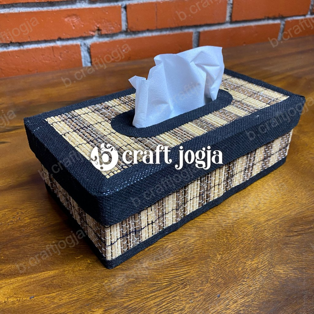 Kotak Tisu Tempat Tissue Box Tisu Anyaman Tenun Lidi Unik Kerajinan Tenun B Craft Jogja