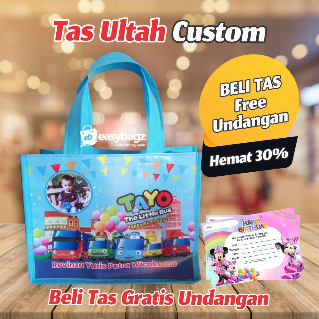 

Tas Ulang Tahun Souvenir Ultah Goodiebag ulang tahun