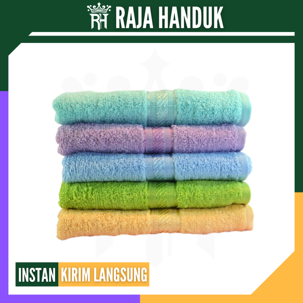 RH GROSIR: Paket Handuk Merah Putih by Terry Palmer Tanggung 60x120 (5 pcs)