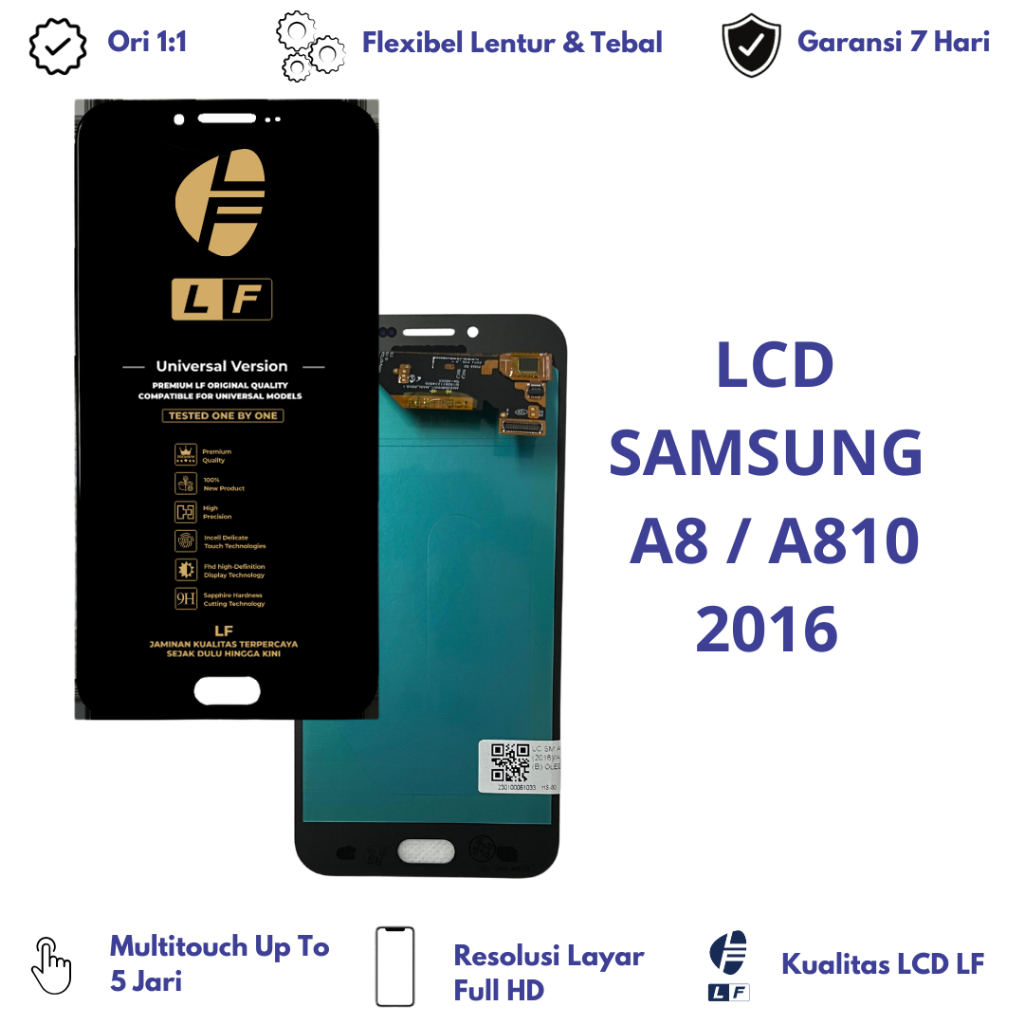 LCD SAMSUNG A8 A810 2016 FULLSET TOUCHSCREEN