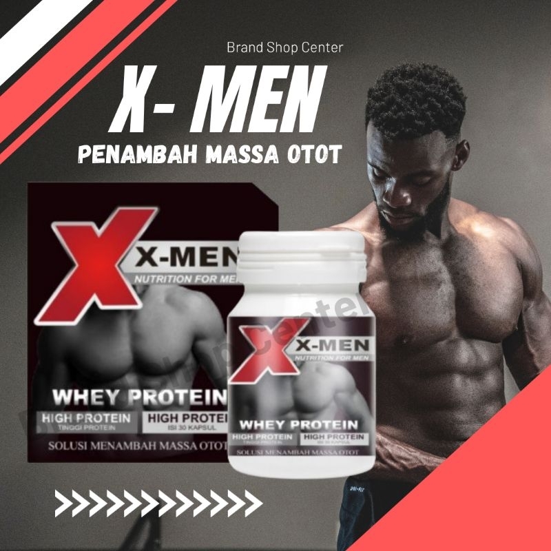 X-MEN  Penambah massa otot dan berat badan tanpa olahraga suplemen tinggi protein pembentuk otot kap