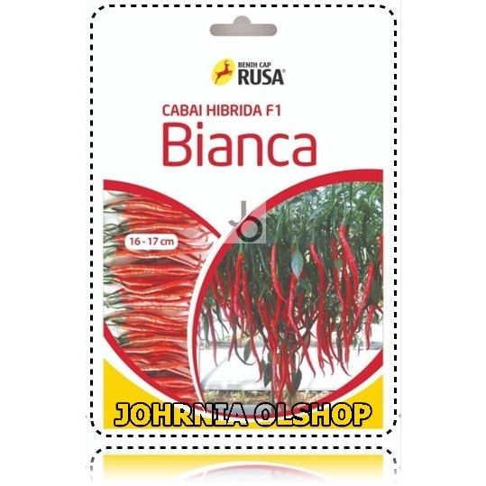 Johrnia 5 Benih Biji Cabe Keriting BIANCA F1