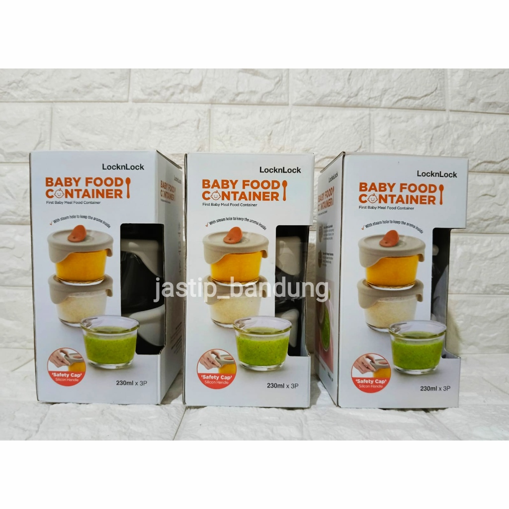 LocknLock Oven Glass Silicon Cap Baby Food Container / Lock & Lock Oven Glass Silicon Cap Baby Food 