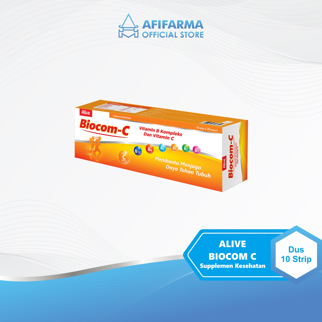 Alive Biocom C [Vitamin C 500 mg dan Vitamin B Complex 100 Kapsul]