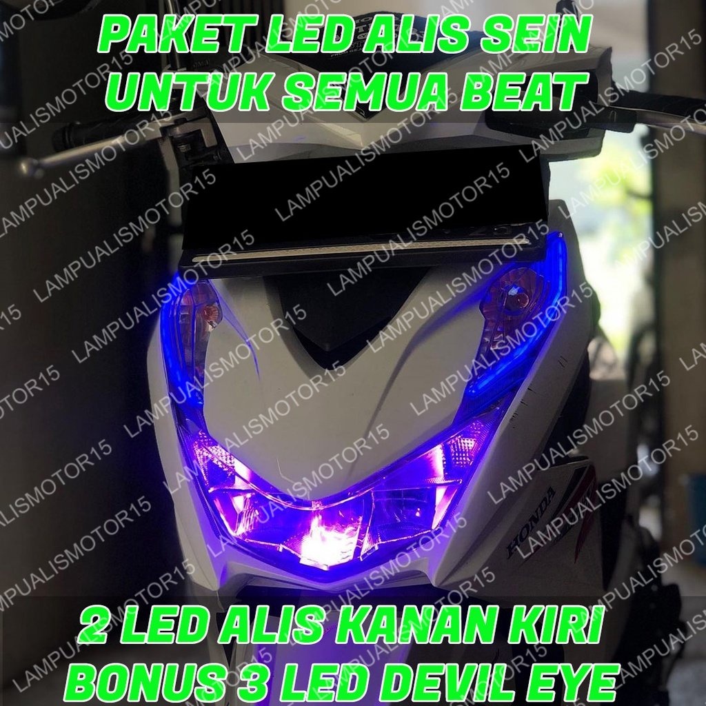 LAMPU ALIS SEIN PNP ALL BEAT BONUS DEVIL EYES/LAMPU LED ALIS BEAT FI ESP GRATIS DEMON EYES