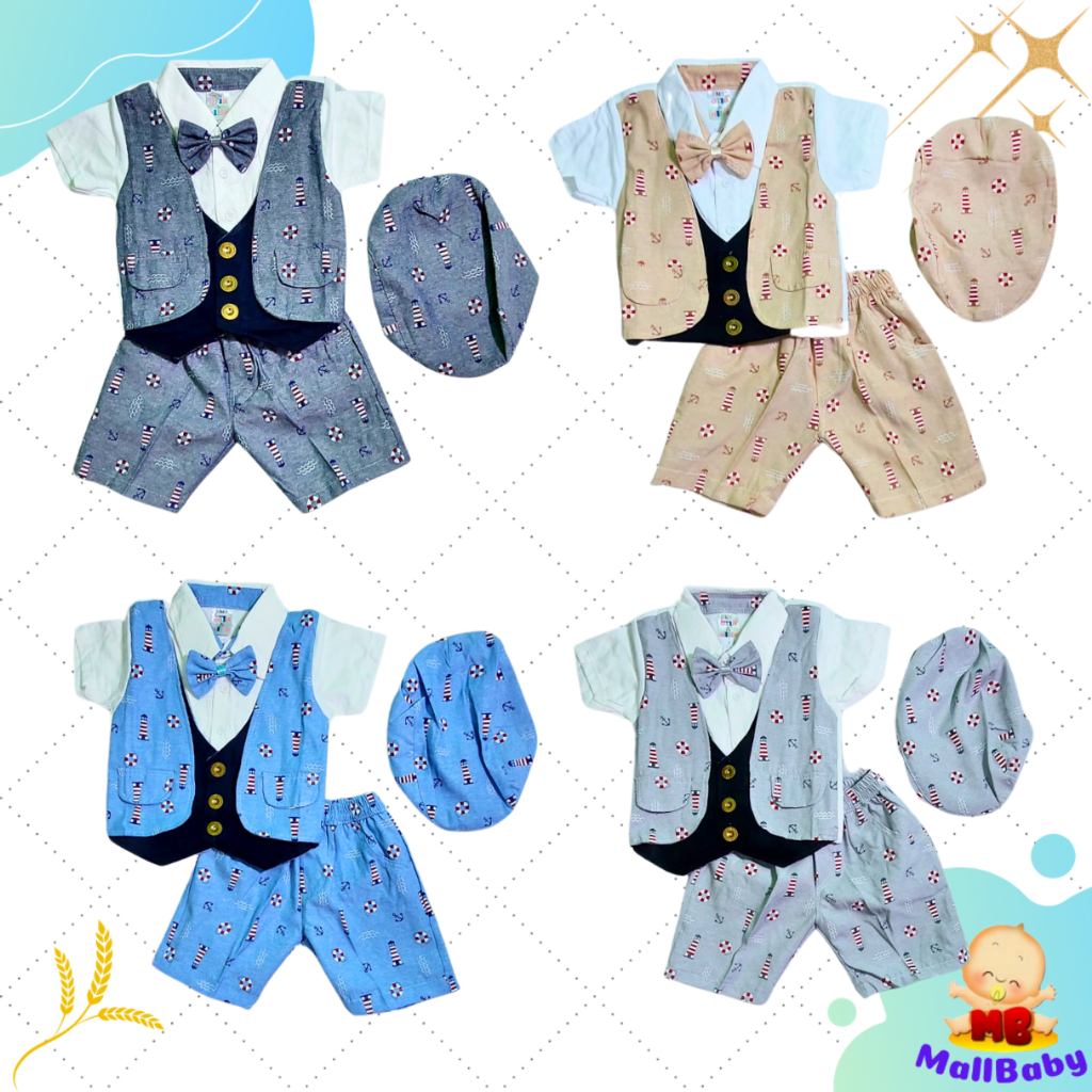 Setelan Tuxedo Bayi Laki Laki 0 1 2 Tahun Baju Jas Kondangan Tuksedo Anak Cowo Pesta George