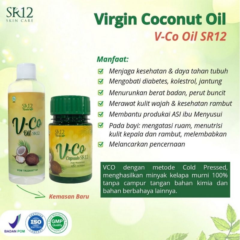 

Vco Minyak Kelapa Murni Virgin Coconut Oil Sr12