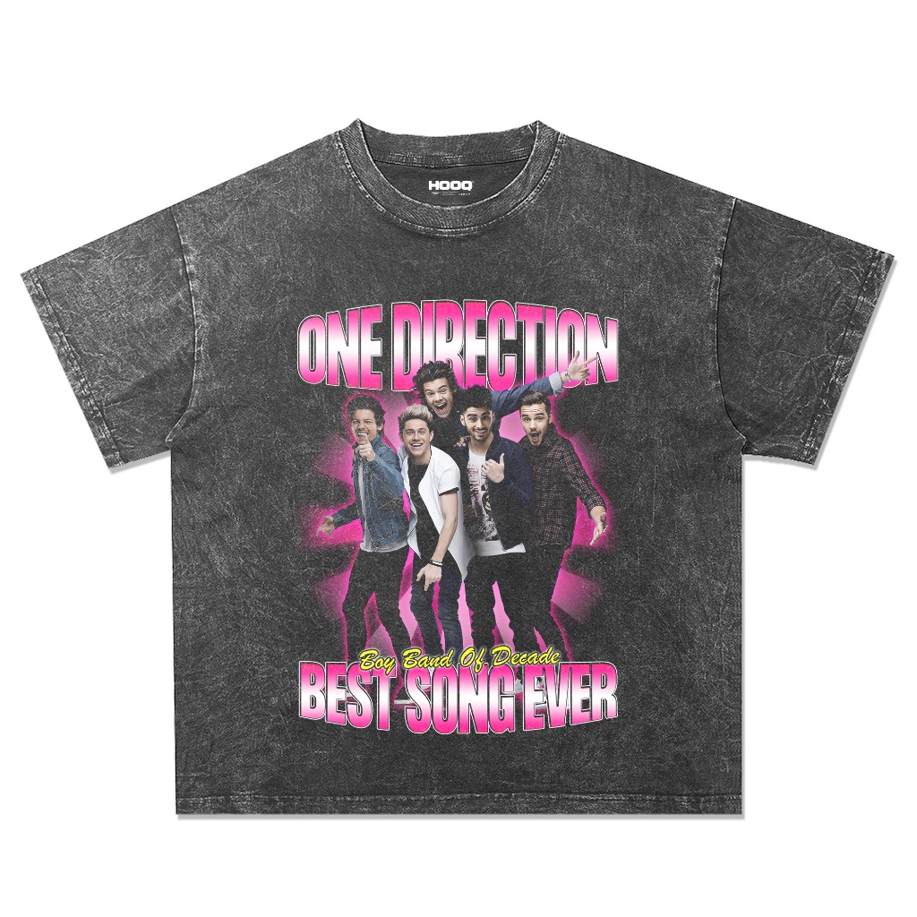 Kaos ONE DIRECTION Oversize Model Washed Stone Wash / ONE DIRECTION T-shirt