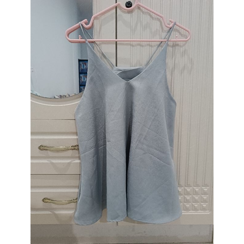 SoftGrey HalterNeck TankTop Camisol