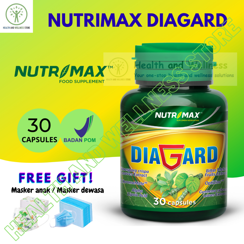 Nutrimax Diagard 30 Tablet Gula Darah Diabetes Penurun Gula Darah