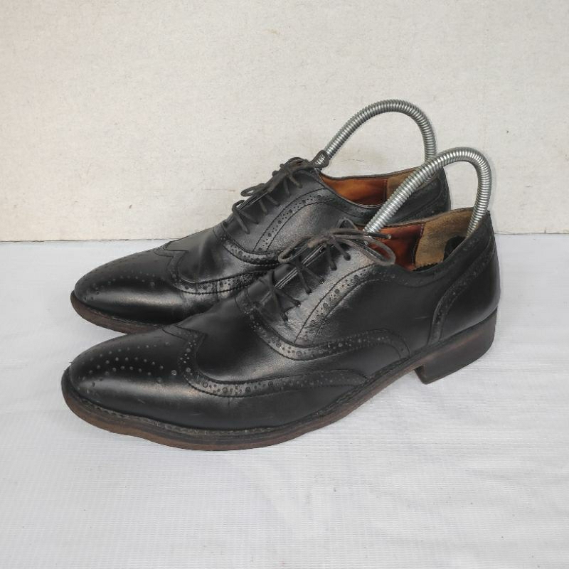 Wingtip Melehner shoes made in Italy original sepatu pria formal branded vintage kulit preloved
