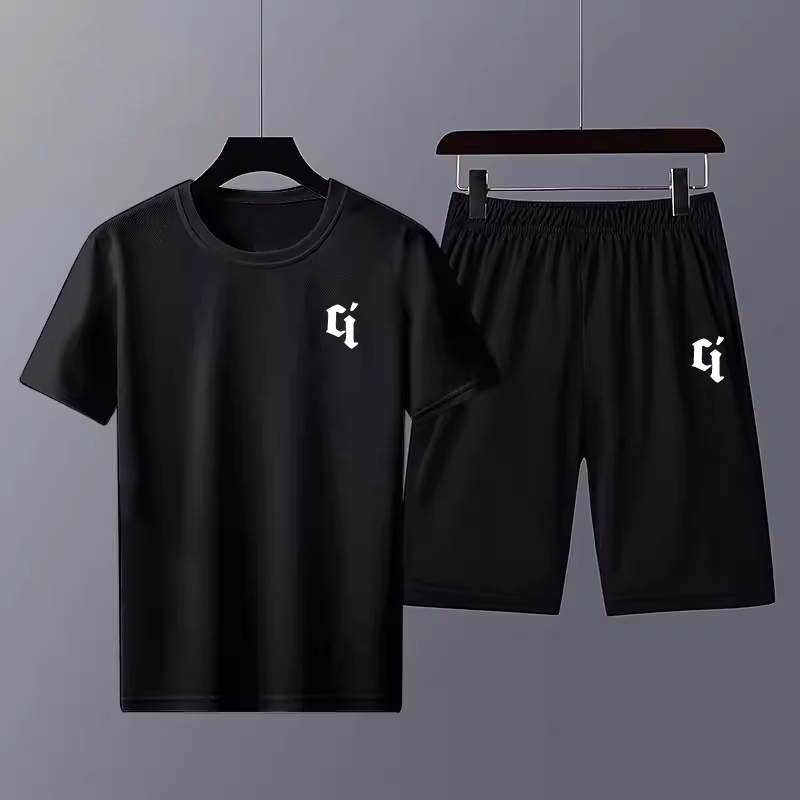 Set Kaos Distro Pria + Celana Setelan Kaos Pria  setelan dengan Celana Pendek baju kaos celana pende