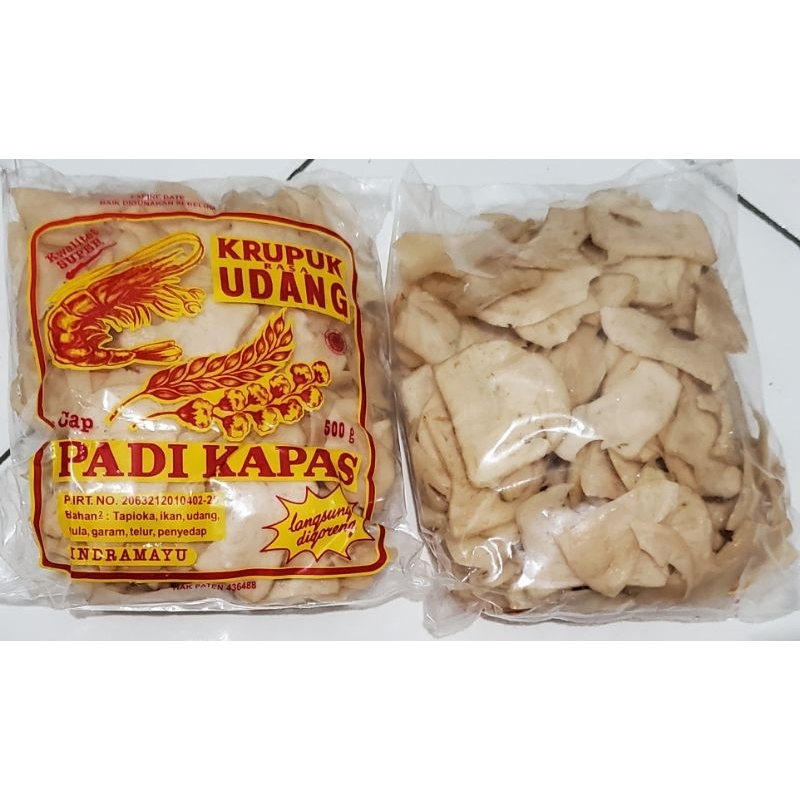 

Kerupuk Udang Padi Kapas SIRIAN (Sisa Irisan) Lebar Ukuran Sedang 500gram